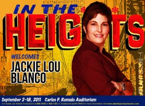 Jackielou Blanco in In The Heights Manila via Atlantis Prod's FB page.